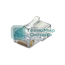 Коннектор RJ-45 Кат.5 (V) (8P8C) ExeGate под одножильный кабель (100 шт)