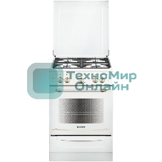 Плита газовая Gefest ПГ 6100-02 0185 белый, конфорок 4 шт, духовка 52 л, 60 см x 85 см x 60 см