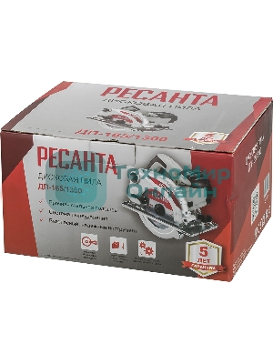 Циркулярная пила (дисковая) Ресанта ДП-165/1300 1300Вт (ручная)