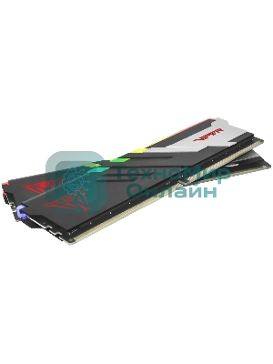 Оперативная память Patriot Viper Venom, DDR5, 32GB (2x16GB), 7400MHz, CL36, DIMM, с радиаторами, RGB, черный