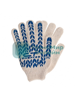 Перчатки трикотажные Сибртех ПВХ-покрытие 