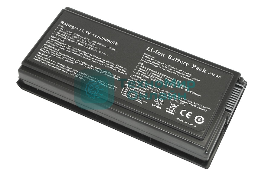 Аккумуляторная батарея для ноутбука Asus F5 X50 X59 5200mAh OEM черный