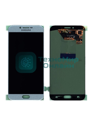 Дисплей для Samsung Galaxy A8 (2016) SM-A810F голубой