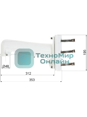 Кронштейн Hikvision DS-1602ZJ-POLE