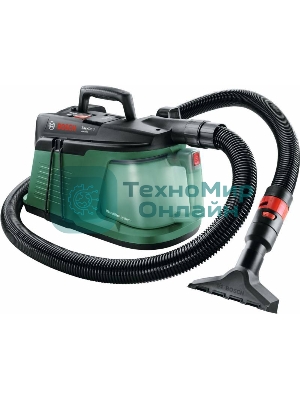 Строительный пылесос Bosch EasyVac3 зеленый, 170/700 Вт, уборка сухая, пылесборник контейнер, 2 л