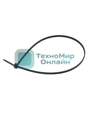 Хомут-стяжкa нейлоновая с тройным замком Rexant 200x3,6 мм, черная, упаковка 100 шт.