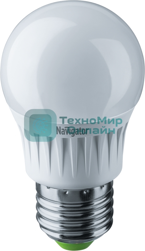 Лампа светодиодная Navigator NLL-G45-7-230-4K-E27 7Вт шар 4000К белый E27 560лм 176-264В