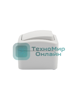 Выключатель одноклавишный Kranz Mini OG открытой установки, IP54 белый