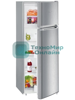 Холодильник Liebherr CTELE 2531-26 001 серебристый двухкамерный 189/44л морозилка сверху