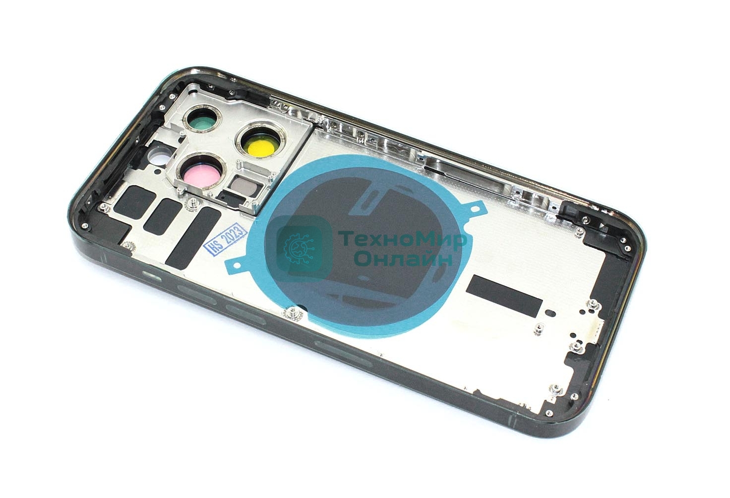 Задняя крышка (корпус) в сборе с рамкой для Apple iPhone 14 Pro черный