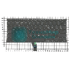 Клавиатура для ноутбука MacBook A1369 плоский ENTER без подсветки 2010+