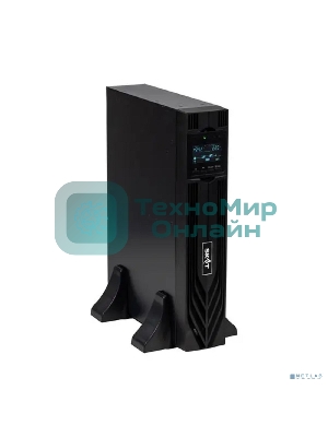 Источник бесперебойного питания Бастион SKAT-UPS 1000-RACK-ON-2X9 P3 Online, синус, 1000ВА/1000 Вт, стойка/на пол, 2xSchuko, встр. АКБ 24В (2x9 Ач), SNMP/USB/RS-232/EPO, доп блок до 4 шт SKAT BC 24/18S3, МПТ (8760)