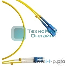 Патч-корд Hyperline FC-9-LC-SC-UPC-2M Патч-корд волоконно-оптический (шнур) SM 9/125 (OS2), LC/UPC-SC/UPC, duplex, LSZH, 2 м/FC-D2-9-LC/UR-SC/UR-H-2M-LSZH-YL