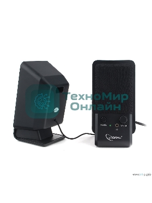 Акустическая система Gembird SPK-510, черный, 6 Вт, рег. громкости, разъем для наушников,USB-питание