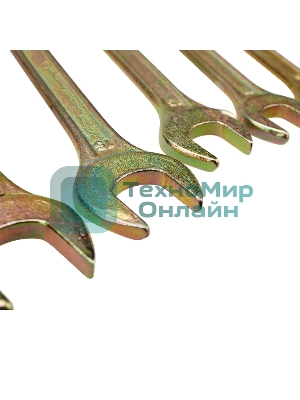 Набор ключей рожковых Rexant (6х7-16х17 мм), 6 шт., желтый цинк