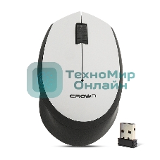 Мышь беспроводная CROWN CMM-937W чёрный/серый, 1000 dpi, USB Type-A, радиоканал, кнопки - 3