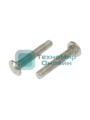 Болт мебельный Kranz DIN 603, 10х50, короб (25 шт./уп.)