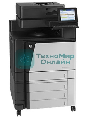 МФУ лазерное HP Color LaserJet Enterprise Flow M880z+ (A2W76A), A3, цветной, печ. до 46 стр/мин., скан. до 70 стр/мин. (ч/б) 68 стр/мин. (цвет), 1200 x 1200 dpi (печать) 600x600dpi (скан.), USB, RJ-45, Air Print