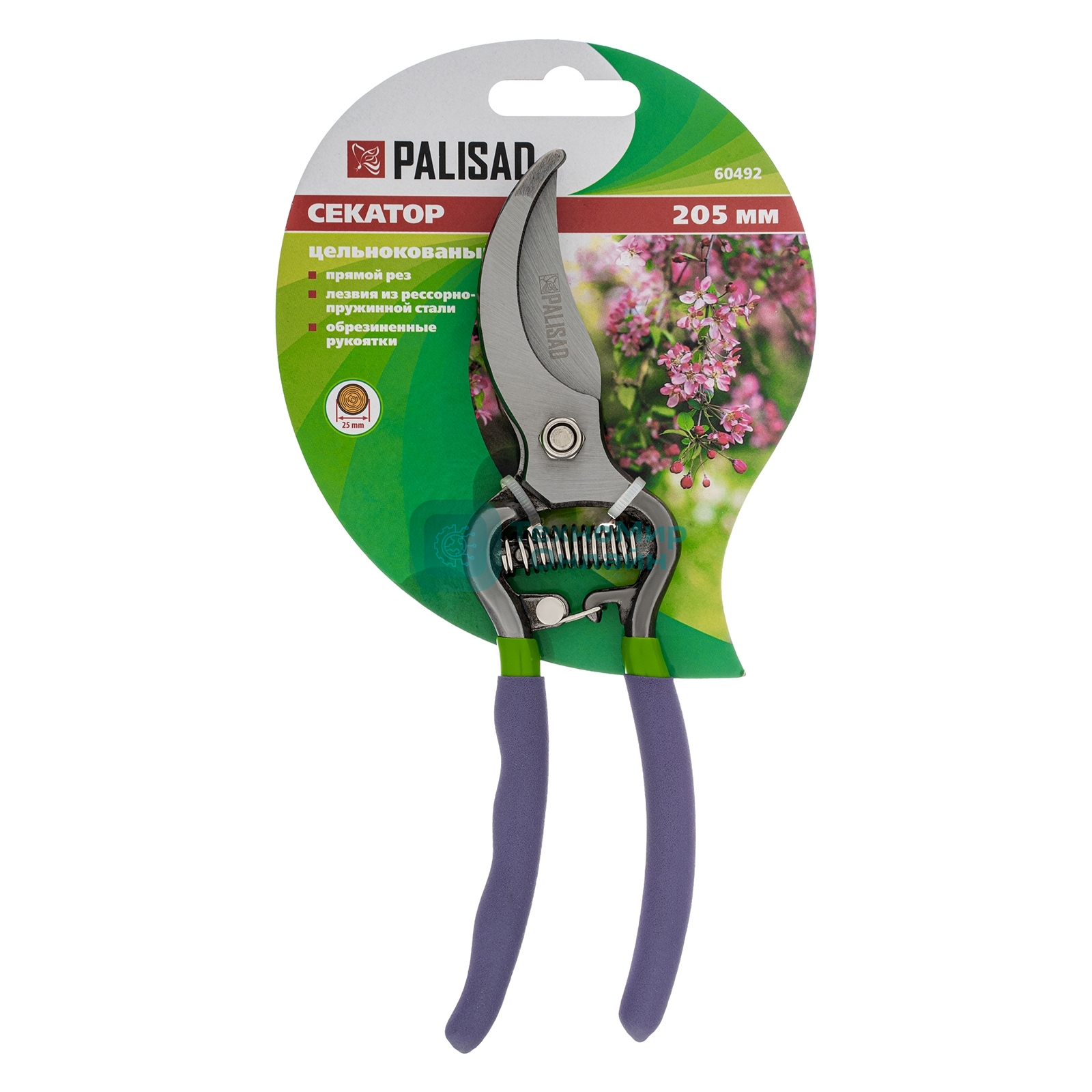 Секатор Palisad прямого реза цельнометаллический