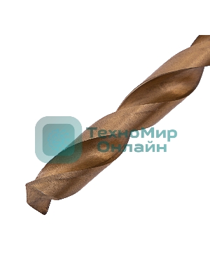 Сверло Matrix по металлу,10 мм, HSS, нитридтитановое покрытие, цилиндрический хвостовик