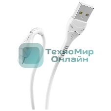 Кабель USB HOCO X37 Cool, USB - Lightning, 2.4А, 1м, белый