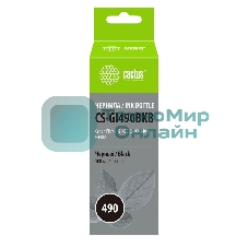 Чернила Cactus CS-GI490BKB черный100мл для Canon Pixma G1400/G2400/G3400