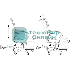 Кресло руководителя Бюрократ CH Balance черный Elastic-102 TW-11 сетка/ткань крестов. металл черный