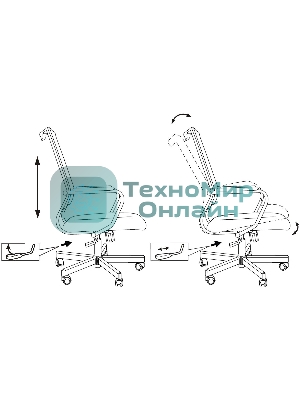 Кресло руководителя Бюрократ CH Balance черный Elastic-102 TW-11 сетка/ткань крестов. металл черный