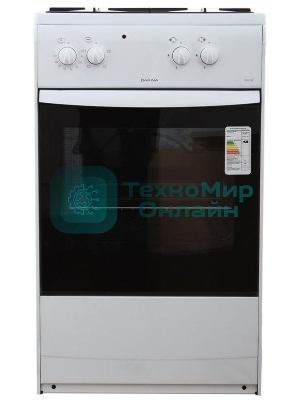 Плита комбинированная Darina S KM 521 300 W белый/черный, конфорок 2 шт, духовка 45 л, 50 см x 85 см x 45 см