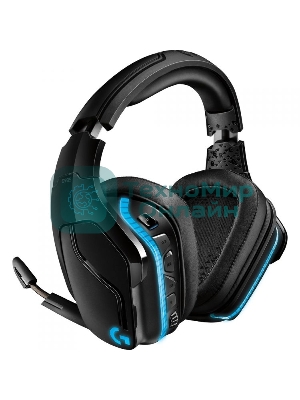 Гарнитура Logitech G935 чёрный, беспроводная + проводная, 2.4 ГГц/3.5 мм, до 12 ч, DTS 7.1 Surround, LIGHTSYNC RGB