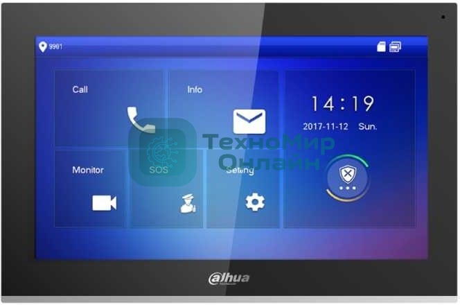 Видеодомофон Dahua DH-VTH5441G черный