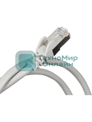 Патч-корд LANMASTER TWT-45-45-1.0/S-GY вилка RJ-45-вилка RJ-45 cat.5е 1м серый LSZH (уп.:1шт)