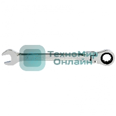 Ключ комбинированный трещоточный Matrix, 12 мм, CrV, шарнирный, зерк.хром