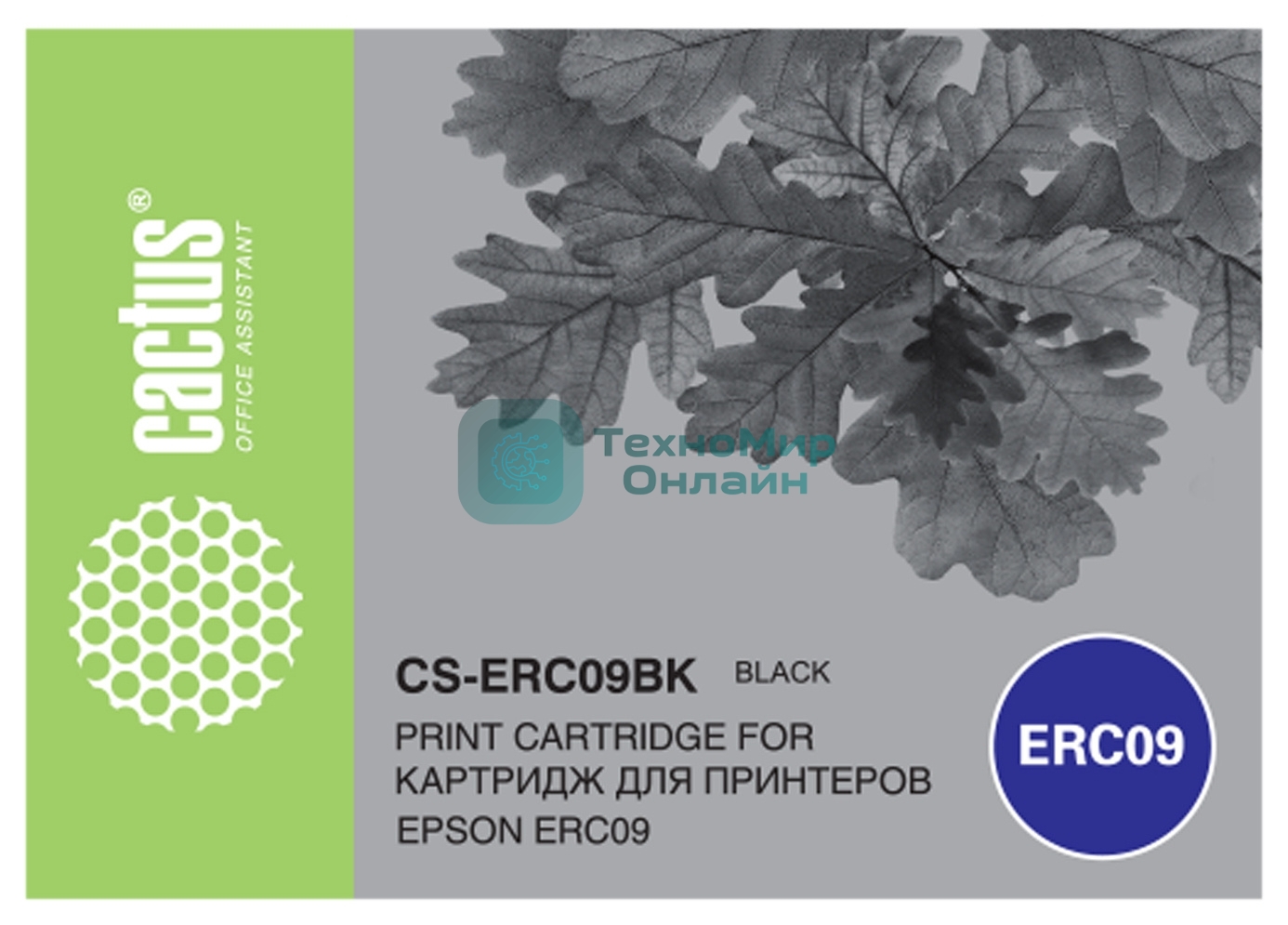 Картридж матричный Cactus CS-ERC09BK черный для Epson ERC09