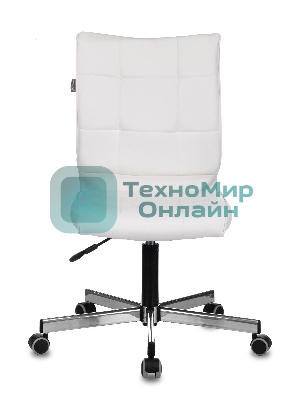 Кресло компьютерное Бюрократ CH-330M белый Lincoln 100, искусственная кожа, крестовина металл хром