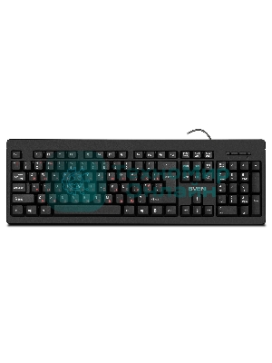 Комплект клавиатура + мышь SVEN KB-S320C клавиатура и мышь черные (USB, 105 кл, 4 кнопки, 1000 dpi)