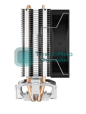 Кулер для процессора DEEPCOOL AG200 черный, 92 мм, алюминий/медь, 3050 об/мин, 30.5 дБ, 4 pin, 100 Вт, 133 мм