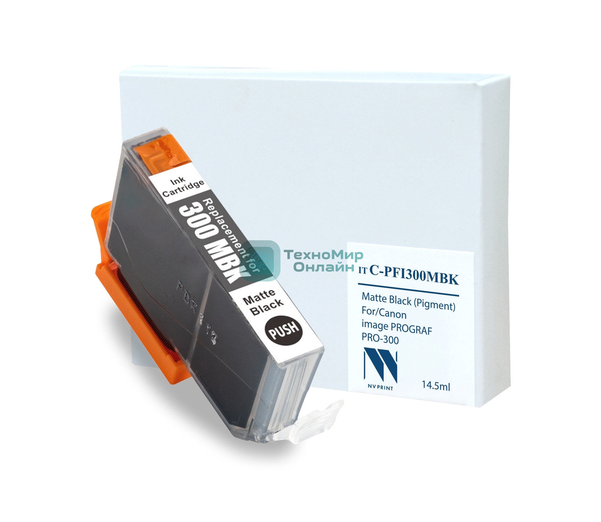 Картридж струйный NVPrint C-PFI300 MBK для Canon imagePROGRAF PRO-300