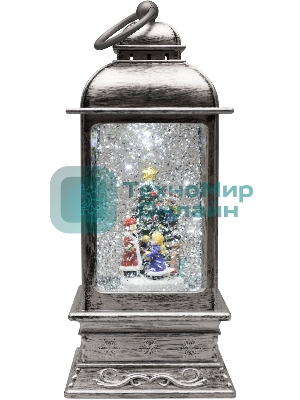 Декоративный фонарь Neon-night с эффектом снегопада и подсветкой 