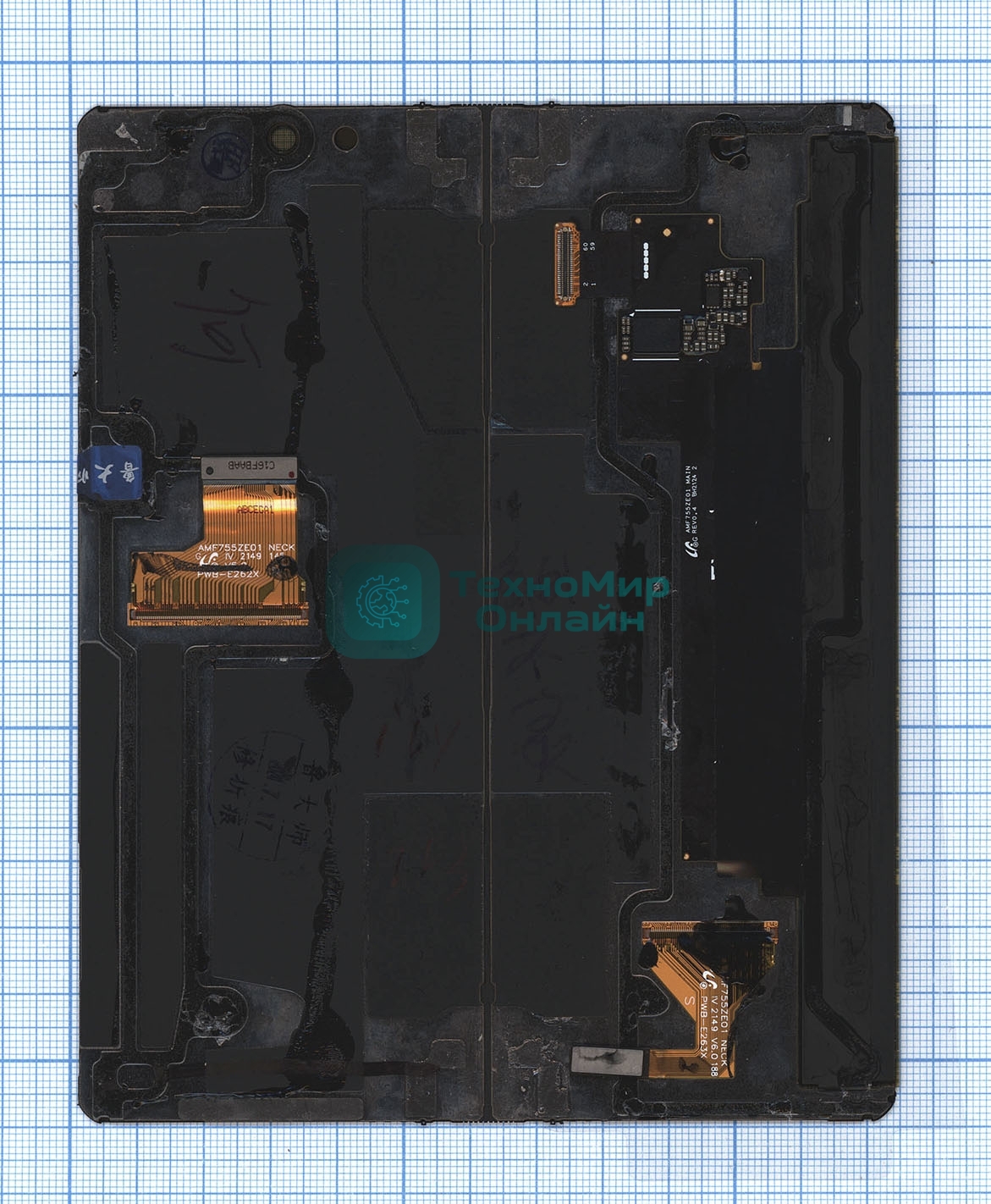 Дисплей для Samsung SM-F926B Galaxy Z Fold3 в сборе с тачскрином (внутренний) черный