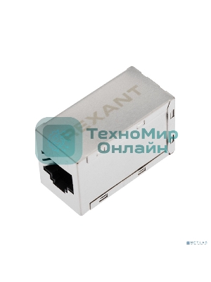 Проходной адаптер Rexant RJ-45(8P-8C), FTP экранированный, cat.6, (гнездо-гнездо)