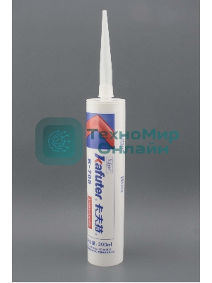 Клей-герметик силиконовый Kafuter K-705 прозрачный 300 мл