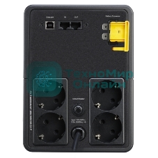 Источник бесперебойного питания APC Back-UPS BX1600MI-GR 900Вт 1600ВА черный