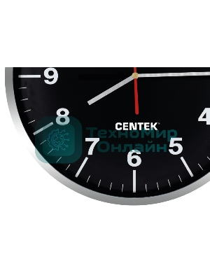 Часы настенные Centek СТ-7100 черный