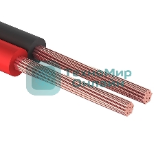 Кабель акустический Rexant 2х0,35 м м красно-черный (бухта 100 м)