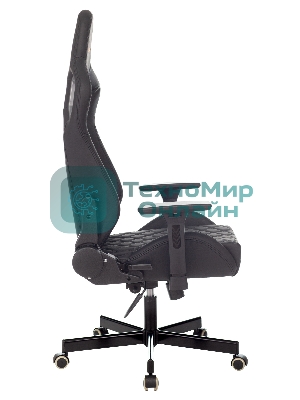 Кресло Knight OUTRIDER черный, экокожа, 120 кг, механизм качания