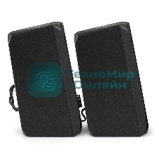 Акустическая система 2.0 ExeGate EX289686RUS Accord 220 (питание USB, 2х3Вт (6Вт RMS), 60-20000Гц, черный, RGb подсветка)