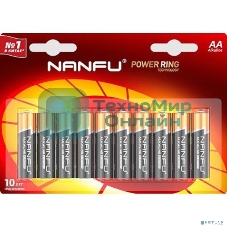 Батарейка щелочная AA Nanfu LR6 10B (10шт.)