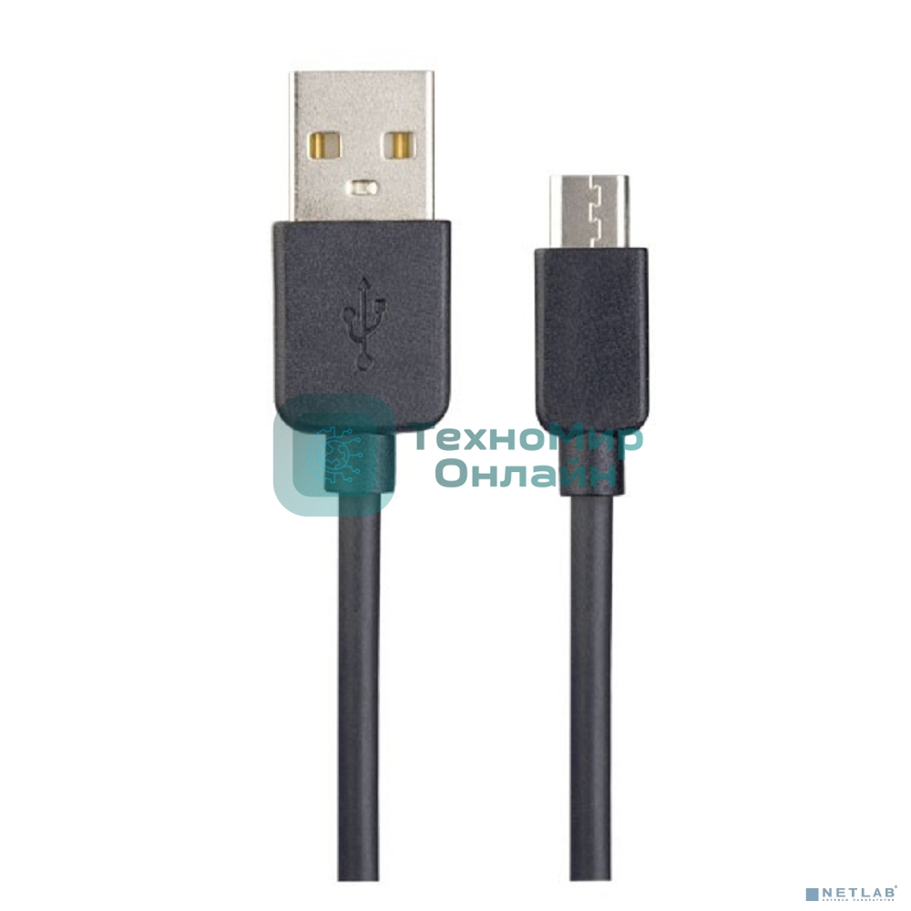 Кабель PERFEO USB2.0 A вилка - Micro USB вилка, черный, 1 м, бокс (U4006)