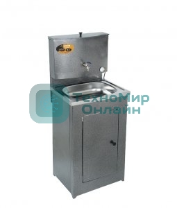 Умывальник ВИХРЬ дачный, с подогревом, нержавеющая мойка, серебристый